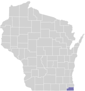 Kenosha County on Map