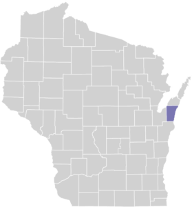 Kewaunee County on Map