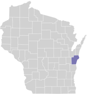 Manitowoc County on Map