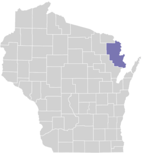 Marinette County on Map