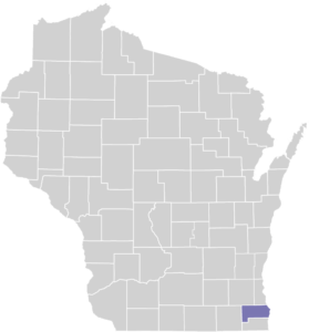 Racine County on Map