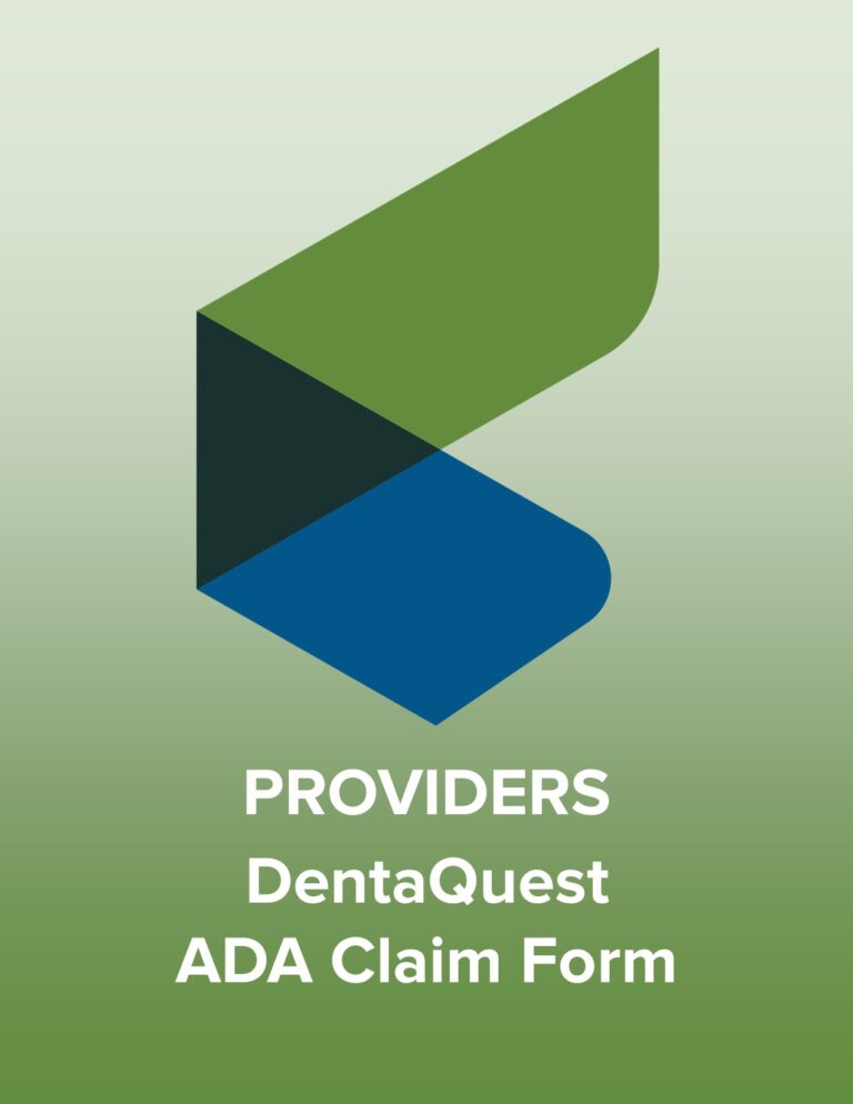 PROVIDERS - DentaQuest ADA Claim Form - My Choice Wisconsin